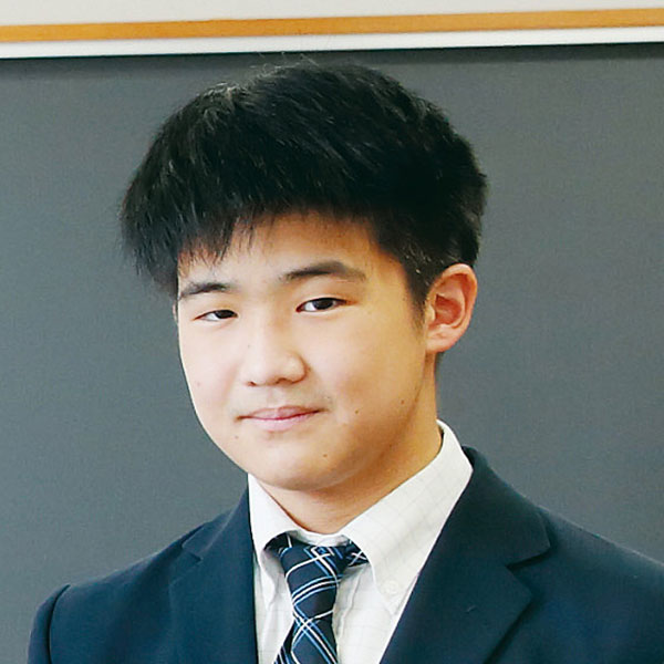 関優弥さん（高2）